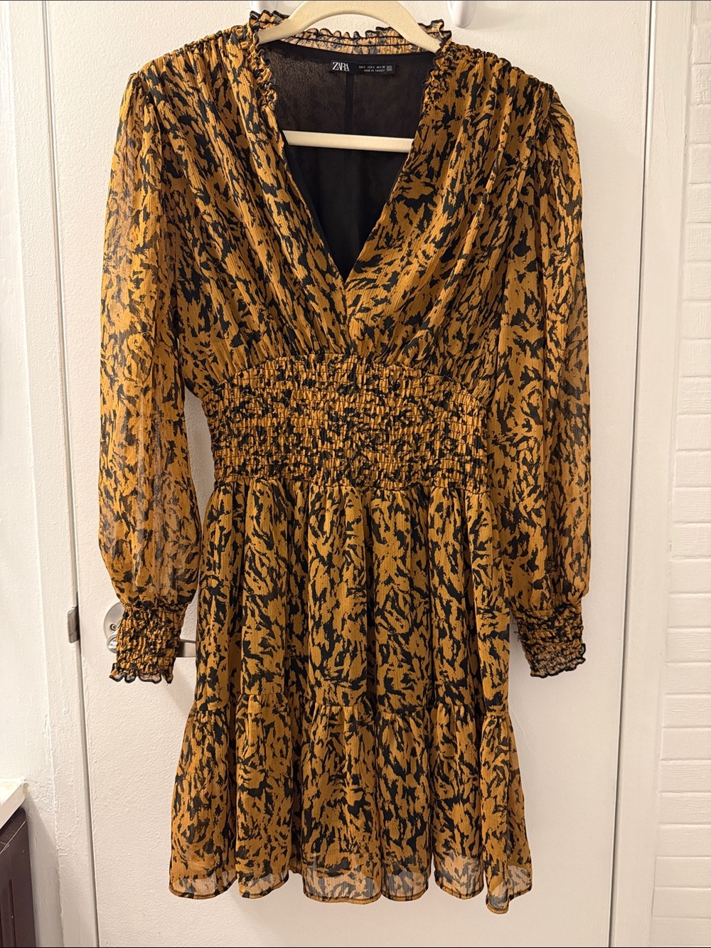 Long Sleeve Zara Patterned Dress